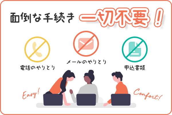 ご予約〜決済完了まで最短１分